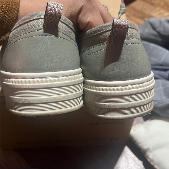 Skechers Bobs Copa Sneakers Women's 7.5 Green Olive Canvas Slip-on - Picture 3 of 5